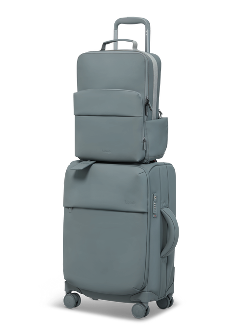 Lipault Lost In Berlin Lifetrotter Backpack  Cement Storm