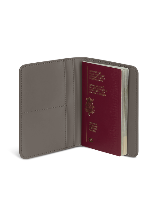 Lipault Lost In Berlin Passport cover  Ash Stone Lipault Lost In Berlin Passport cover  Ash Stone