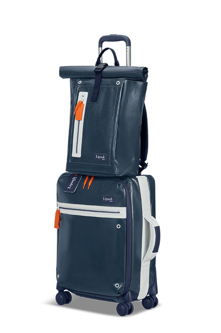 Lipault Lipault Design Lab ROLLTOP BACKPACK  Navy Lipault Lipault Design Lab ROLLTOP BACKPACK  Navy