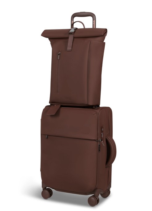 Lipault Lost In Berlin Rolltop Backpack 2.0  Spiced Mocha