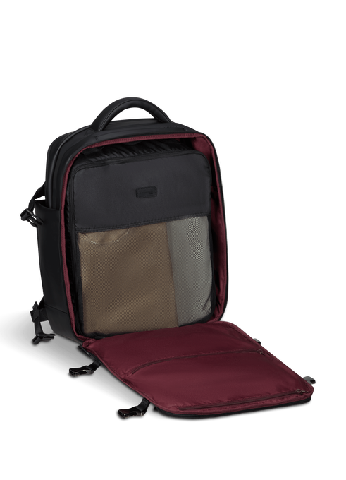 Lipault Lost In Berlin Travel Backpack  Black Lipault Lost In Berlin Travel Backpack  Black