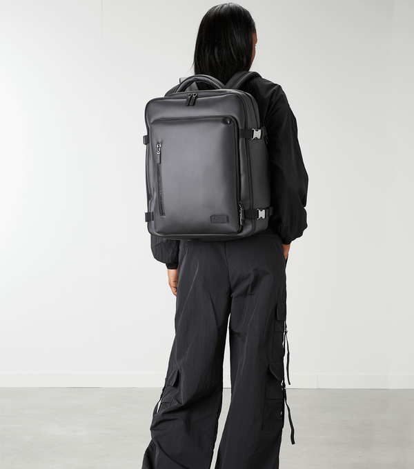 Lipault Lost In Berlin Travel Backpack  Black Lipault Lost In Berlin Travel Backpack  Black