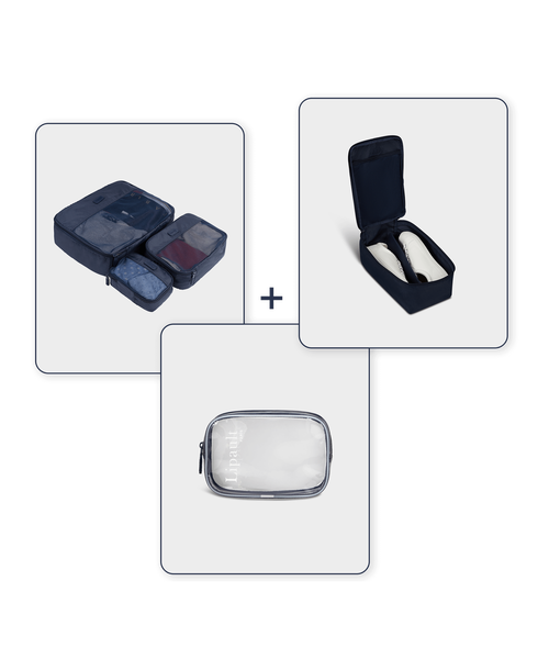 SET TRAVEL ACCESSORIES NAVY